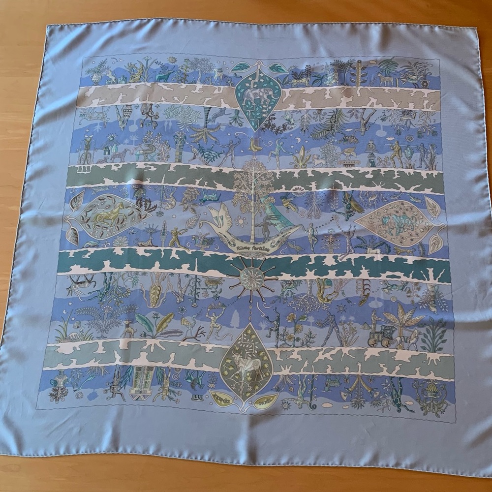 Hermes “Rives fertiles” 100% Silk Scarf - Picture 7 of 8